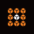 The DotVerse (Blockchain Service By Dotsquares) logo